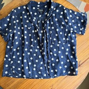 Maeve Linen surf shirt